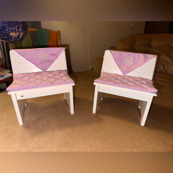 Toy ‘R Us Chairs w/cushions & more for American girl or any 18” doll. - Picture 3 of 11
